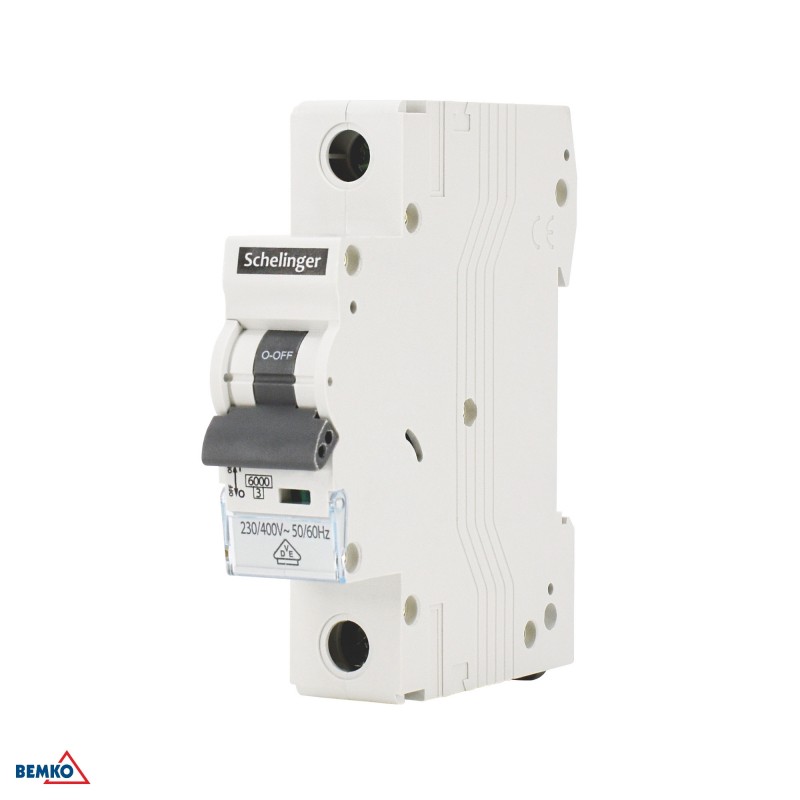 Wyłącznik nadprądowy 6KA 1P B 32A VDE SCHELINGER