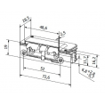 Elektrozaczep HARTTE XS12U-C seria XS (R5) 12V standard z wyślizgiem