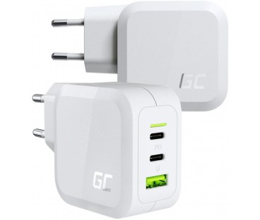 ŁADOWARKA SIECIOWA Green Cell POWERGAN 65W 2xUSB-C 1xUSB-A CHARGC08W