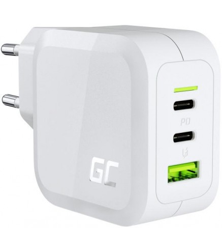 ŁADOWARKA SIECIOWA Green Cell POWERGAN 65W 2xUSB-C 1xUSB-A CHARGC08W