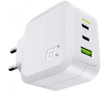 ŁADOWARKA SIECIOWA Green Cell POWERGAN 65W 2xUSB-C 1xUSB-A CHARGC08W