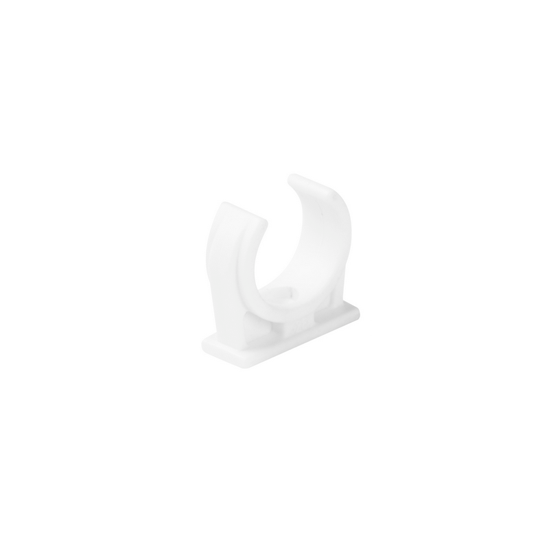 Uchwyt do rur elektroinstalacyjnych półotwarty BIAŁY U-20 (1szt.)