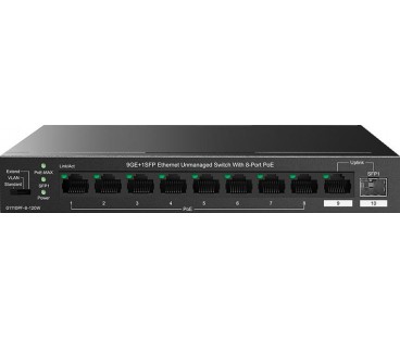 SWITCH POE TENDA TEG1110PF-8-120W Niezarządzalny | Alarmista.pl