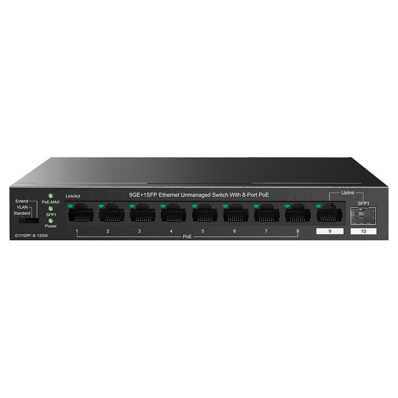SWITCH POE TENDA TEG1110PF-8-120W
