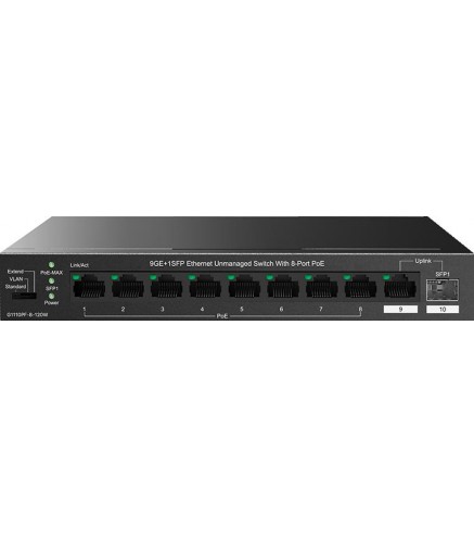 SWITCH POE TENDA TEG1110PF-8-120W Niezarządzalny | Alarmista.pl
