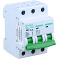 Wyłącznik nadmiarowoprądowy,6kA,B,3-pola,6A GACIA SB6L B 3P 6A