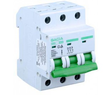 Wyłącznik nadmiarowoprądowy,6kA,B,3-pola,16A GACIA SB6L B 3P 16A