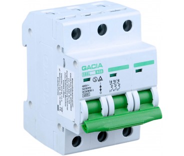 Wyłącznik nadmiarowoprądowy,6kA,B,3-pola,20A GACIA SB6L B 3P 20A