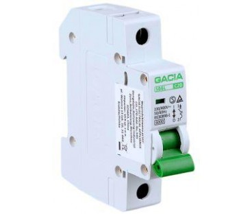 Wyłącznik nadmiarowoprądowy,6kA,C,1-pole,16A GACIA SB6L C 1P 16A