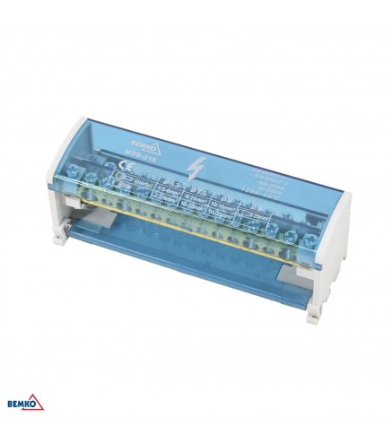 Blok rozdzielczy 30 zacisków 2x15 (11x5.3mm + 2x7.5mm + 2x9.1mm)