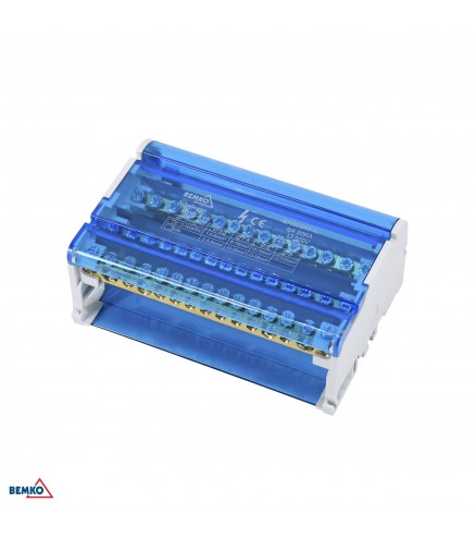 Blok rozdzielczy 60 zacisków 4x15 (11x5.3mm + 2x7.5mm + 2x9.1mm)