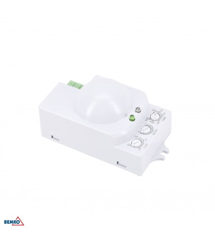 Czujnik Mikrofalowy 1200W 360* IP20 prostokątny biały