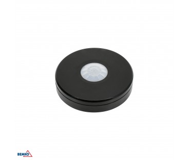 Czujnik ruchu PIR 1000W 360° IP65 czarny