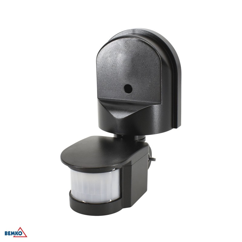 Czujnik ruchu PIR 1200W 180* czarny