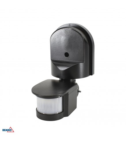Czujnik ruchu PIR 1200W 180* czarny