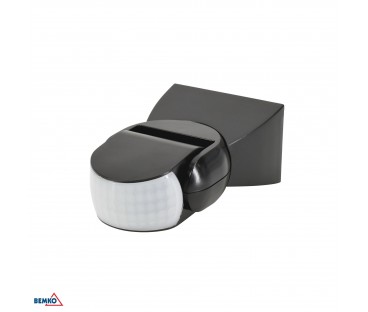 Czujnik ruchu PIR1200W 180* IP65 czarny