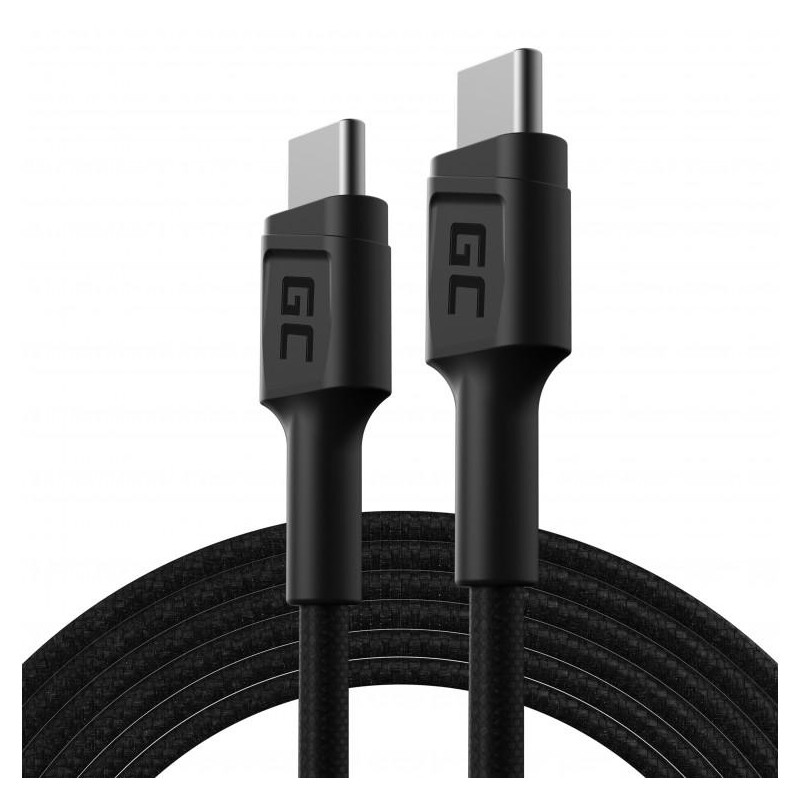 KABEL USB-C / USB-C Green Cell POWERSTREAM 200cm PD 60W ULTRA CHARGE QUICK CHARGE 3.0 KABGC29 KABEL USB-C / USB-C Green Cell POWERSTREAM 200cm PD 60W ULTRA CHARGE QUICK CHARGE 3.0 KABGC29