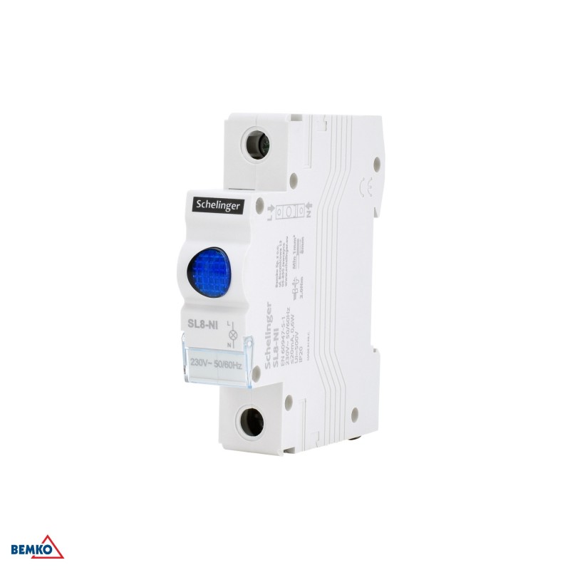 Lampka sygnalizacyjna LED SL8 niebieska SCHELINGER