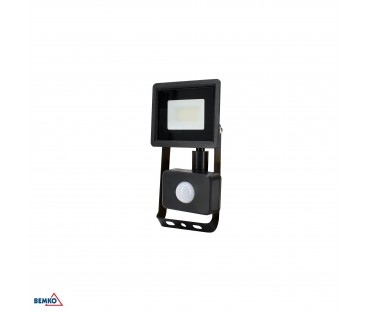 Naświetlacz LED SMD KASTEL 10W 4000K 800LM IP65 czarny cz. pir