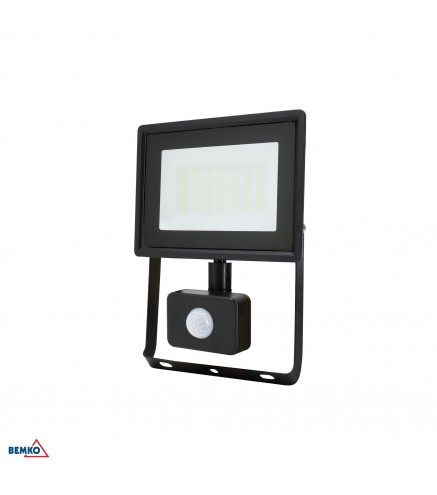 Naświetlacz LED SMD KASTEL 30W 4000K 2520LM IP65 czarny cz. pir