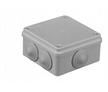 Puszka hermetyczna 100 x 100 x 50 dławik IP65 bezhalogenowa, szara PAWBOL S-BOX 106