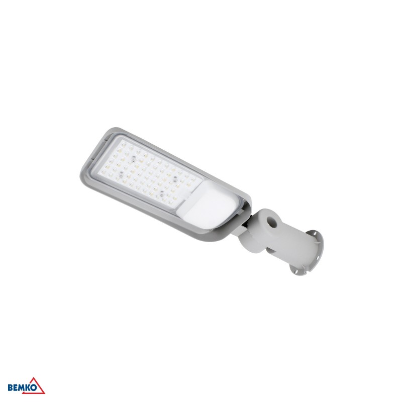 Oprawa uliczna LED JAZMIN 50W 4000K 6750LM IP65 JASNOSZARA