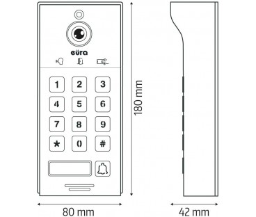 Wideodomofon EURA VDP-30C5 Tuya