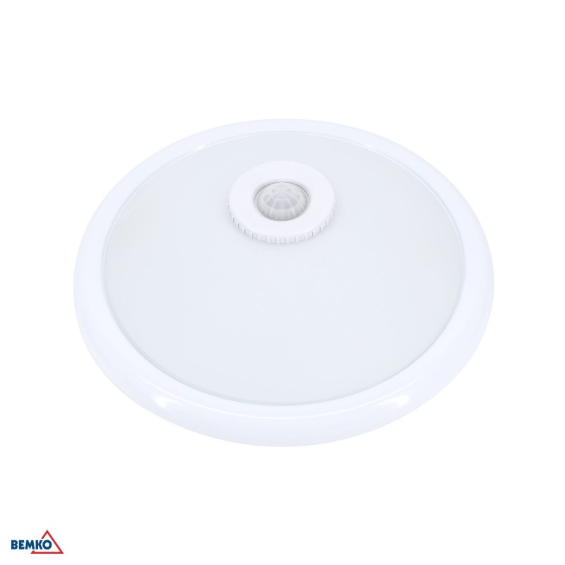 Plafoniera TAZAN Z CZUJ. PODCZER. 2X40W E27 IP20 sztkło+STAL+PLASTIK
