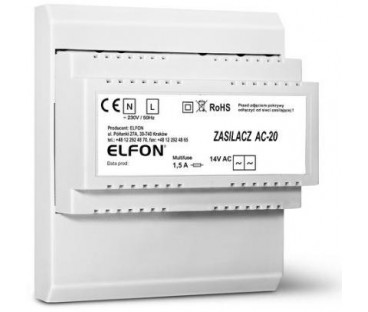 ZASILACZ AC-20 1,5A ELFON OPTIMA