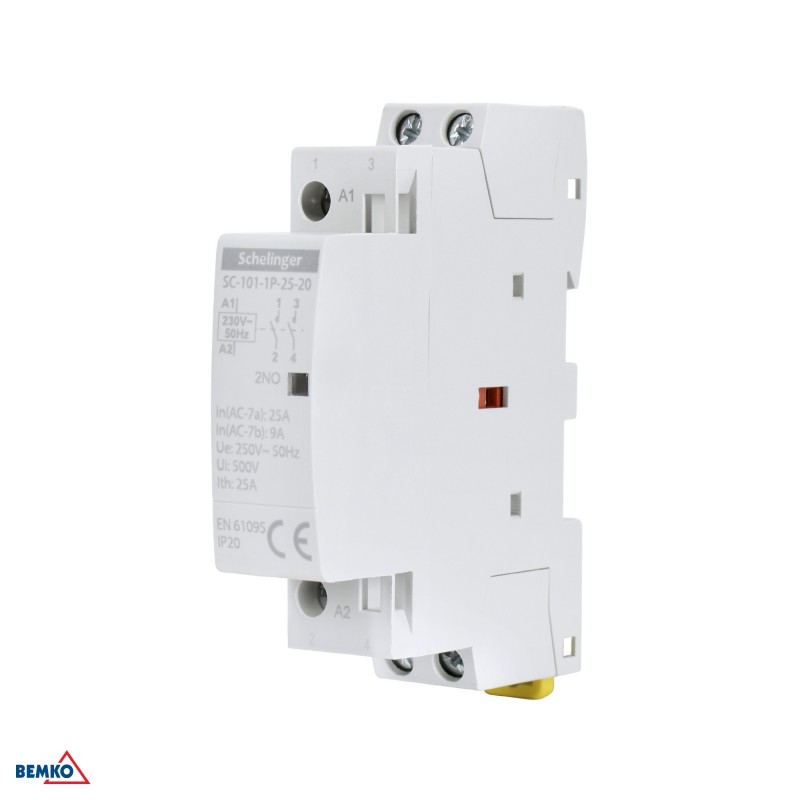 Stycznik modułowy SC201 2P 25A TYP 04 (0NO + 4NC) SCHELINGER