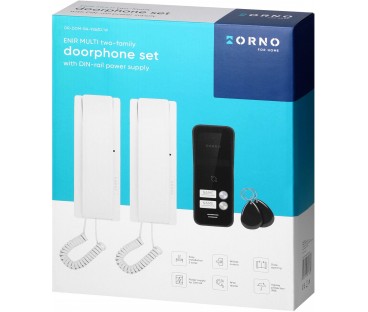 Domofon ORNO OR-DOM-BA-936ZD/W 2-żyłowy/2 rodzinny