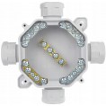 Puszka natynkowa hermetyczna PG16, IP 67 (5x4mm2), kolor szary PAWBOL A.0035