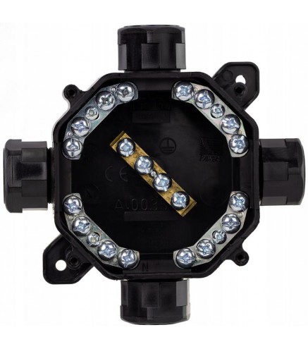 Puszka natynkowa hermetyczna PG16, IP 67 (5x4mm2), kolor czarny PAWBOL A.0035C