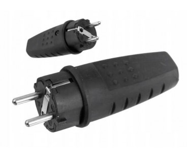 Wtyczka gumowa przenośna 250V, 16A, IP LUX PAWBOL D.3158L