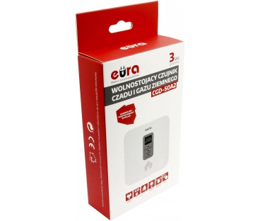 Czujnik czadu i gazu ziemnego 2w1Eura CGD-50A2
