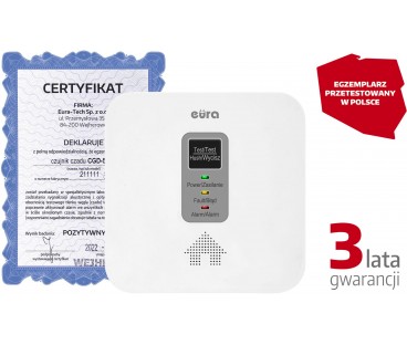 Czujnik czadu i gazu ziemnego 2w1Eura CGD-50A2