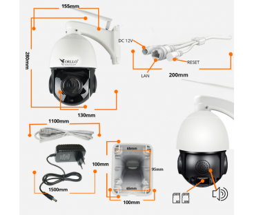 Kamera IP ORLLO Z18 obrotowa zewnętrzna SIM 4MP