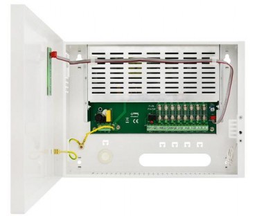 ZASILACZ IMPULSOWY STABILIZOWANY DO 8 KAMER HD Pulsar HPSDC-12V8X1A 12V/8A/8×1A/TOPIC