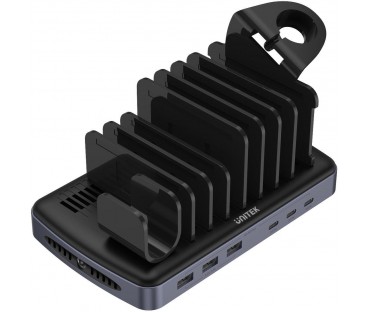 Unitek Stacja ładująca 3 x USB-A 20W, 3 x USB-C PD 60W, 80W