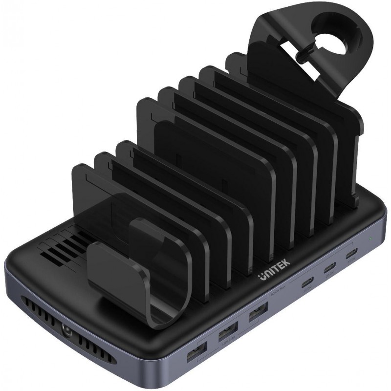 Unitek Stacja ładująca 3 x USB-A 20W, 3 x USB-C PD 60W, 80W