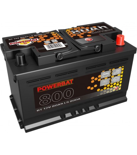 Akumulator AGM samochodowy START-STOP POWERBAT L4 12 V 80 Ah