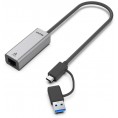 Unitek Hybrydowy adapter USB-C/USB-A do sieci Unitek Hybrydowy adapter USB-C/USB-A do sieci