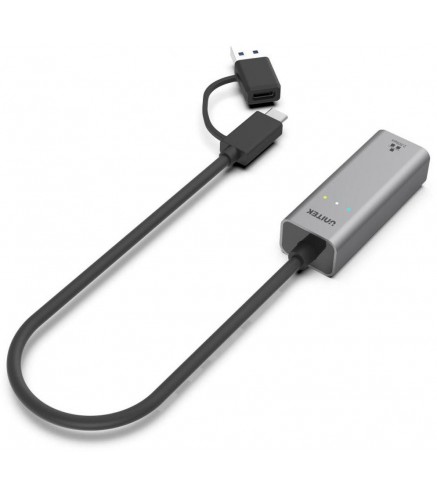 Unitek Hybrydowy adapter USB-C/USB-A do sieci