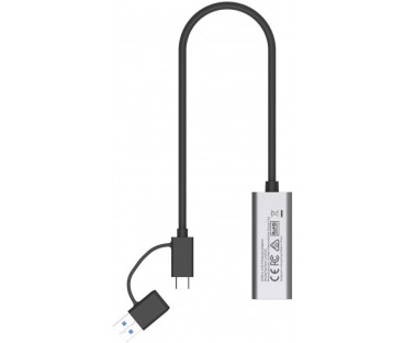 Unitek Hybrydowy adapter USB-C/USB-A do sieci