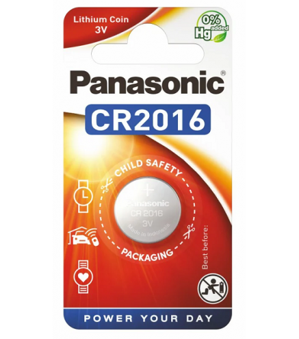 Bateria CR2016 PANASONIC (blister 1 szt.)