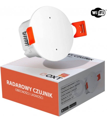 OXT Czujnik radar obecności jasności 230V WiFi TUYA T150