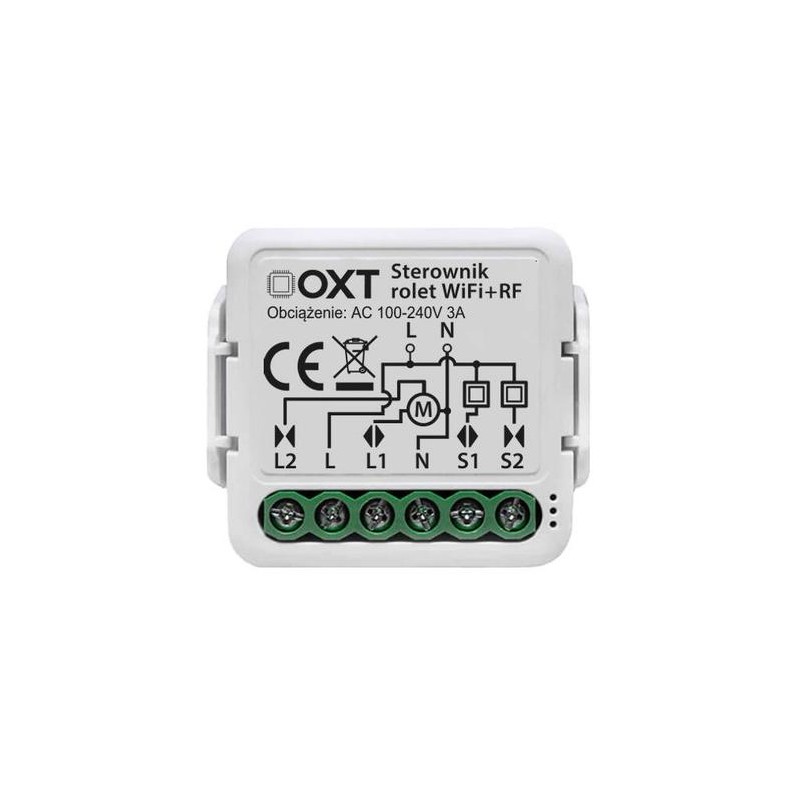 Moduł OXT mini sterownik rolet żaluzji kąt pochylenia lameli WiFi+RF TUYA T229