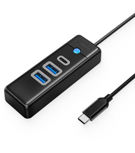Hub USB-C Orico Hub USB-C 2x USB-A 3.1 + USB-C czarny