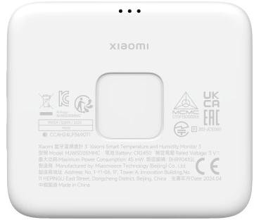 XIaomi Mi Temperature and Humidity Monitor 3