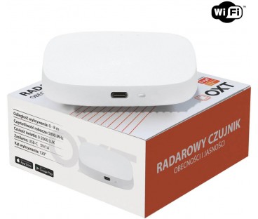 OXT Czujnik radar obecności jasności USB WiFi TUYA T155